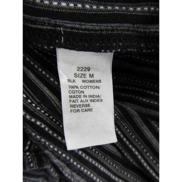 Woolrich Top Medium Shirt Button Up Striped Classic Preppy Cotton - Picture 10 of 11